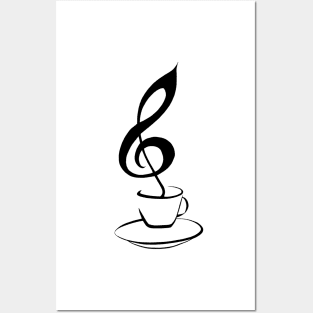 Musical coffee Posters and Art